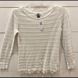 NWT Old Navy White Sweater XS